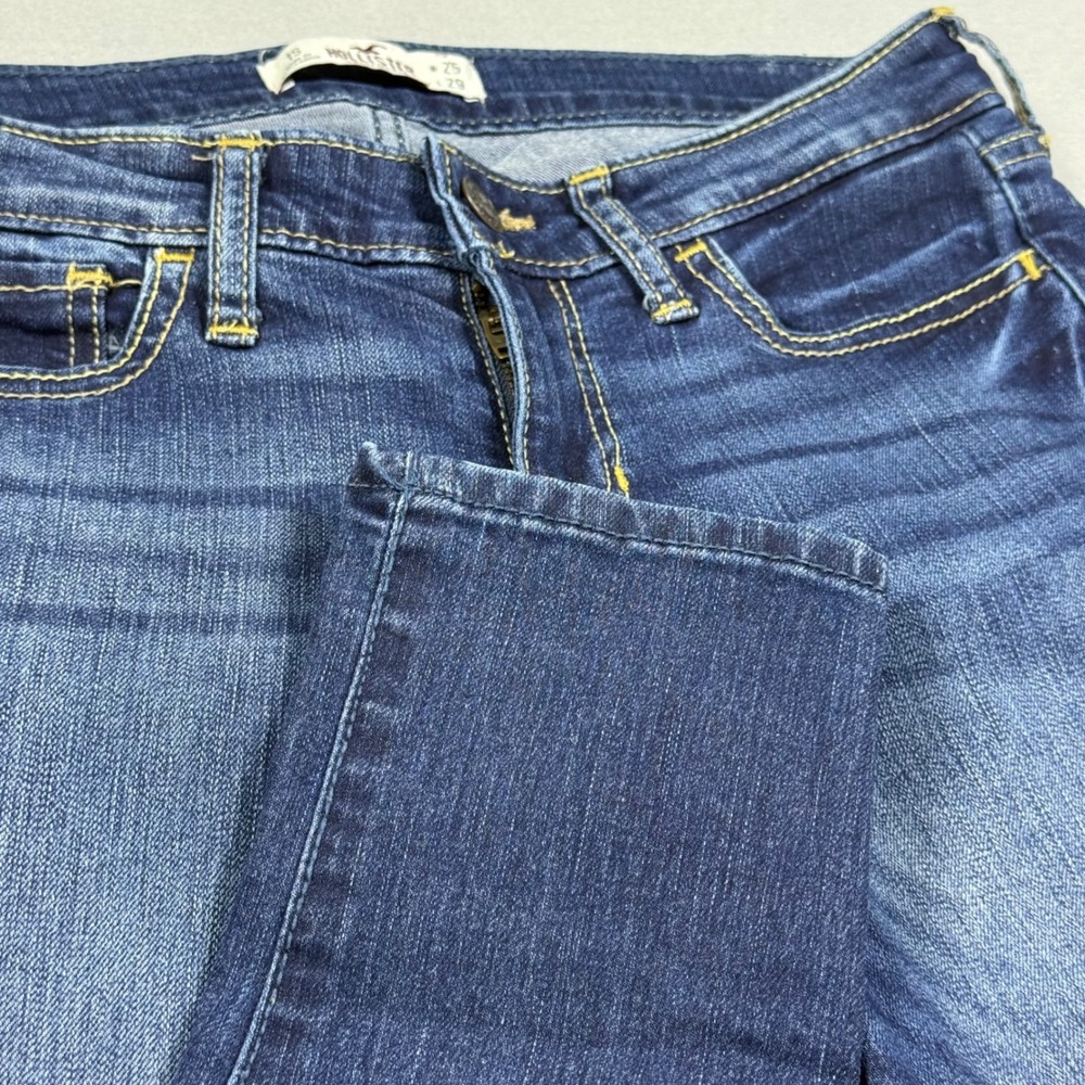 Hollister Low Rise Skinny Jeans Dark Wash Denim Blue Womens Size 1S W25 L29